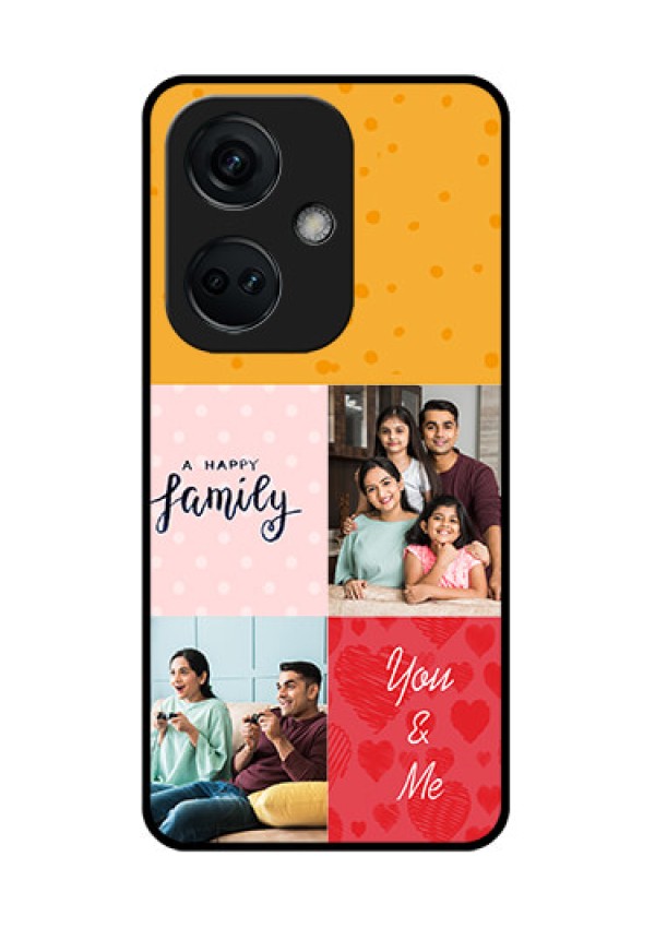 OnePlus Nord CE 3 5G Personalized Glass Phone Case - Images with Quotes Design