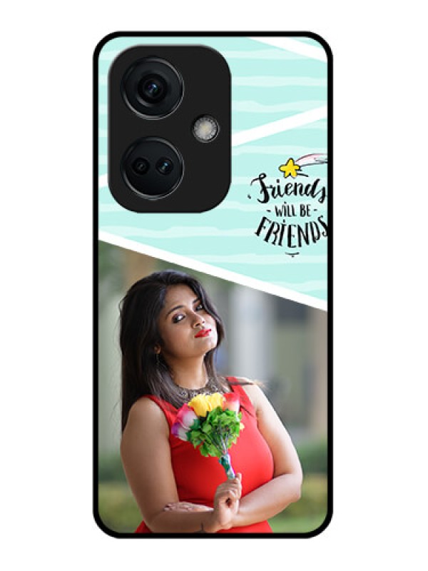 Custom OnePlus Nord CE 3 5G Custom Glass Phone Case - Friends Picture Icon Design