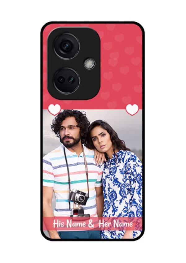 OnePlus Nord CE 3 5G Photo Printing on Glass Case - Simple Love Design