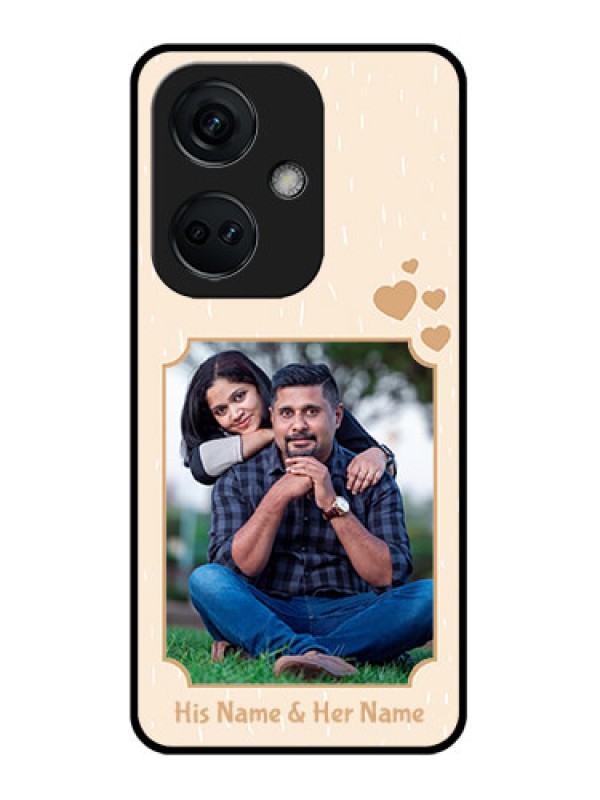 Custom OnePlus Nord CE 3 5G Custom Glass Phone Case - with confetti love design