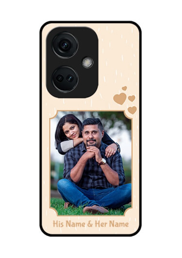 OnePlus Nord CE 3 5G Custom Glass Phone Case - with confetti love design