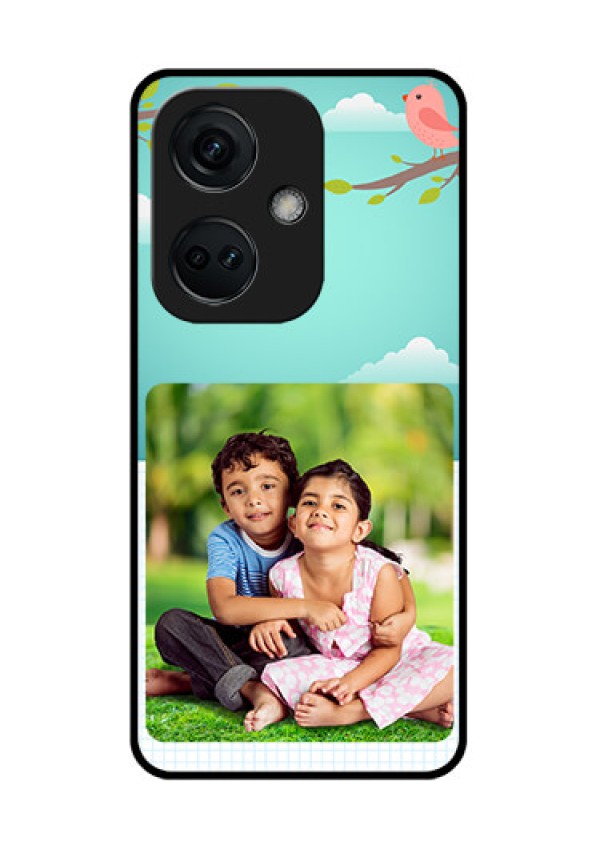 OnePlus Nord CE 3 5G Photo Printing on Glass Case - Doodle love Design