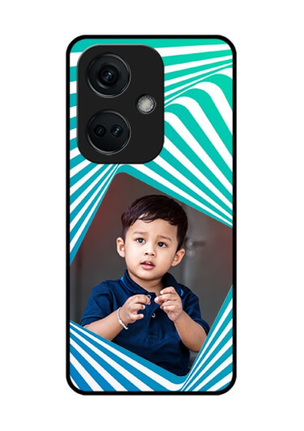 OnePlus Nord CE 3 5G Personalized Glass Phone Case - Abstract Spiral Design