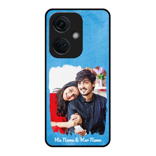 OnePlus Nord Ce 3 5G Custom Glass Phone Case - Blue Color Vintage Design OnePlus Nord Ce 3 5G Custom Glass Phone Case - Blue Color Vintage Design