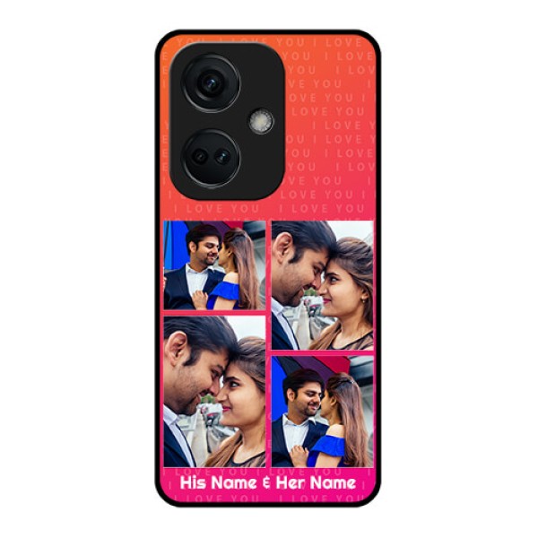 OnePlus Nord CE 3 5G Custom Glass Phone Case - I Love You Pink Design