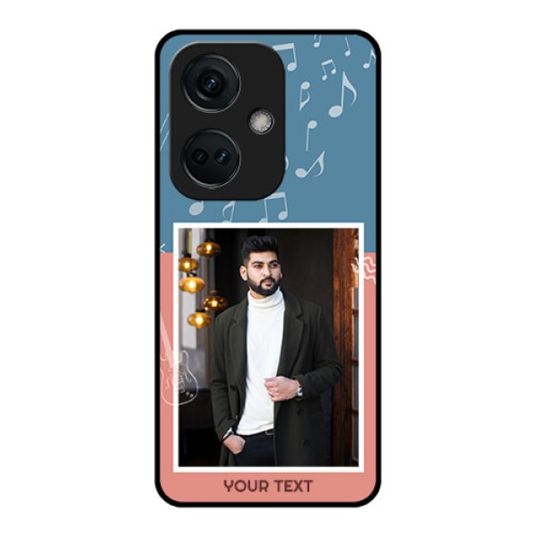 OnePlus Nord CE 3 5G Photo Printing on Glass Case - with Color Musical Note Design