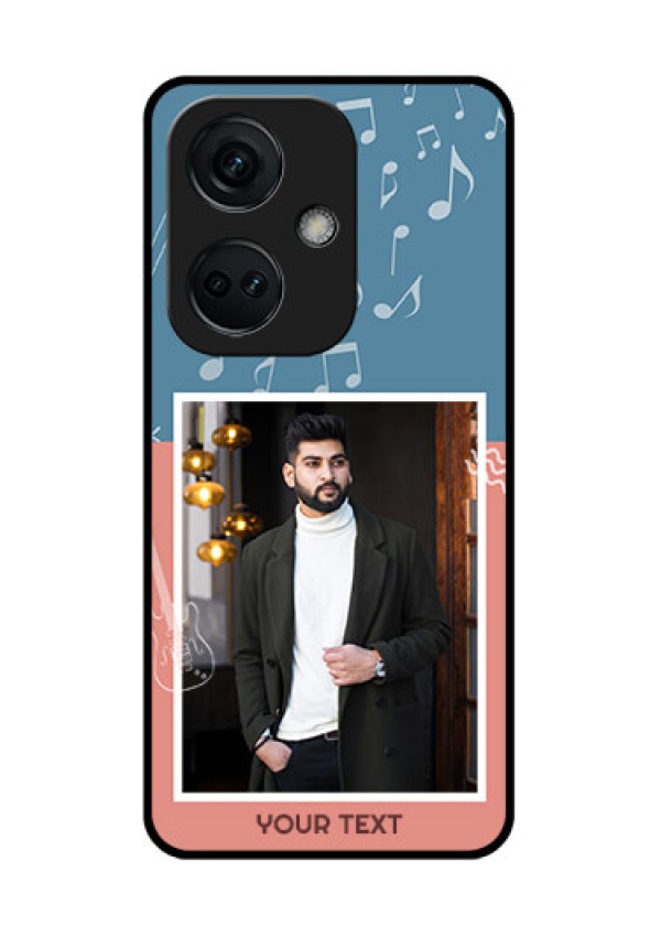 OnePlus Nord CE 3 5G Photo Printing on Glass Case - with Color Musical Note Design