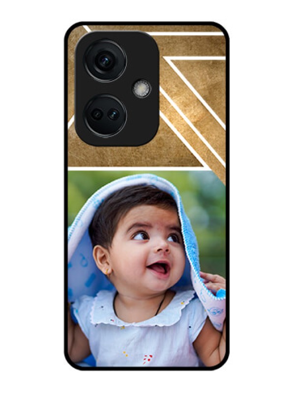 Custom OnePlus Nord CE 3 5G Personalized Glass Phone Case - Gradient Abstract Texture Design