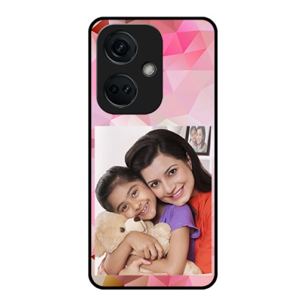 OnePlus Nord CE 3 5G Photo Printing on Glass Case - Abstract Triangle Design OnePlus Nord CE 3 5G Photo Printing on Glass Case - Abstract Triangle Design