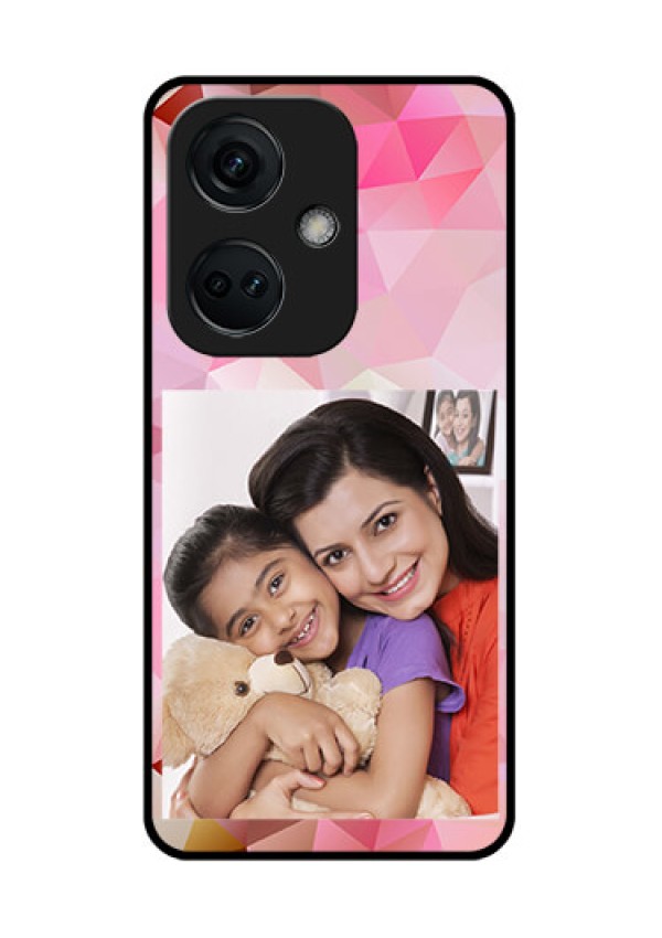 OnePlus Nord CE 3 5G Photo Printing on Glass Case - Abstract Triangle Design