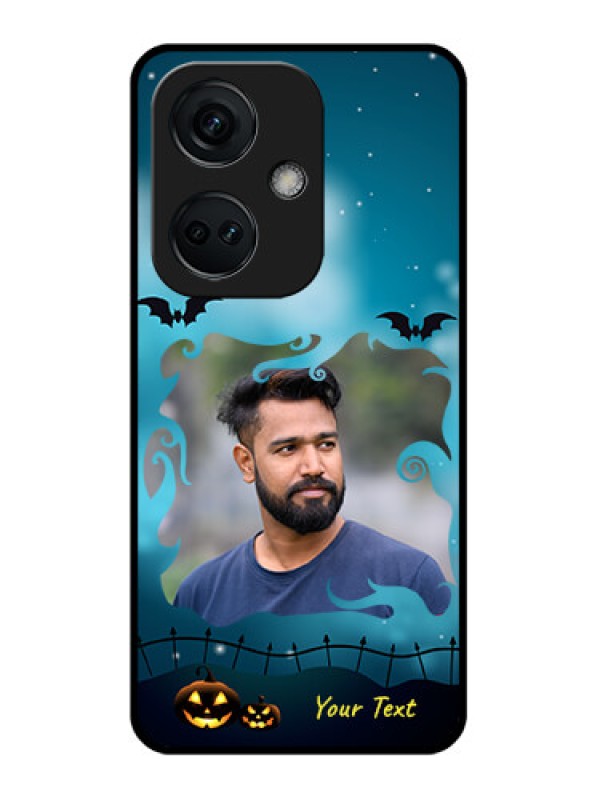 Custom OnePlus Nord CE 3 5G Custom Glass Phone Case - Halloween frame design
