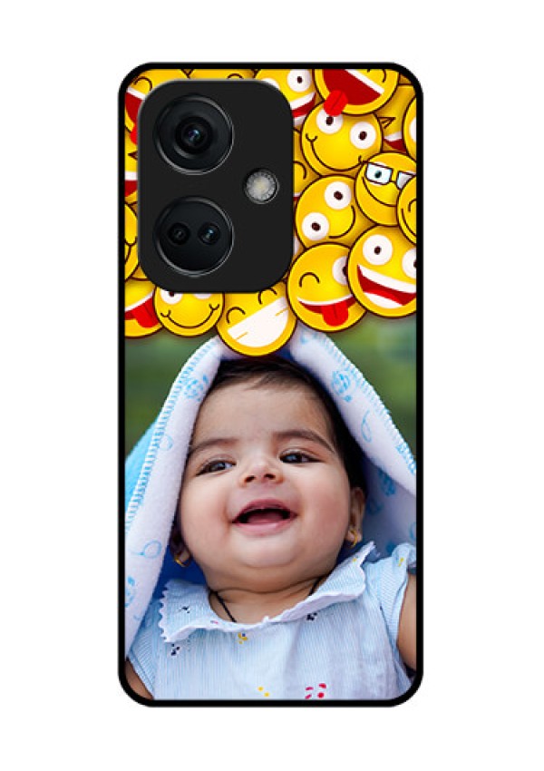 OnePlus Nord CE 3 5G Custom Glass Mobile Case - with Smiley Emoji Design