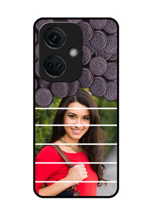 OnePlus Nord CE 3 5G Custom Glass Phone Case - with Oreo Biscuit Design