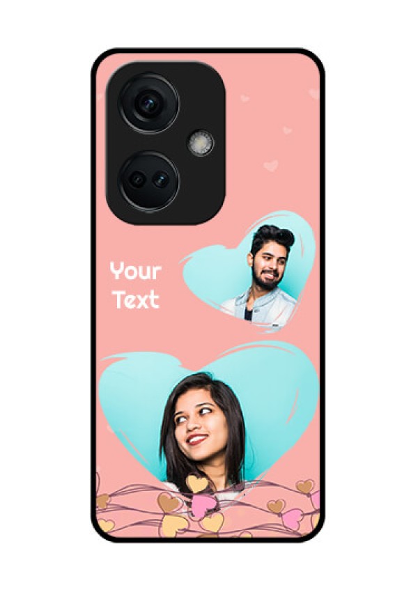 OnePlus Nord CE 3 5G Custom Glass Mobile Case - Love Doodle Design