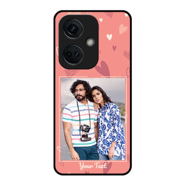 OnePlus Nord CE 3 5G Custom Glass Phone Case - Love doodle art Design