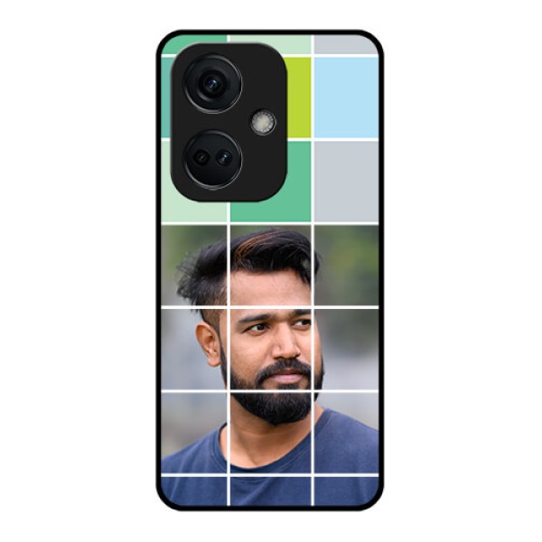 OnePlus Nord CE 3 5G Photo Printing on Glass Case - with white box pattern OnePlus Nord CE 3 5G Photo Printing on Glass Case - with white box pattern