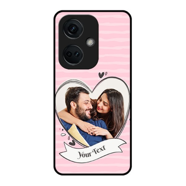 OnePlus Nord CE 3 5G Custom Glass Phone Case - Vintage Heart Design