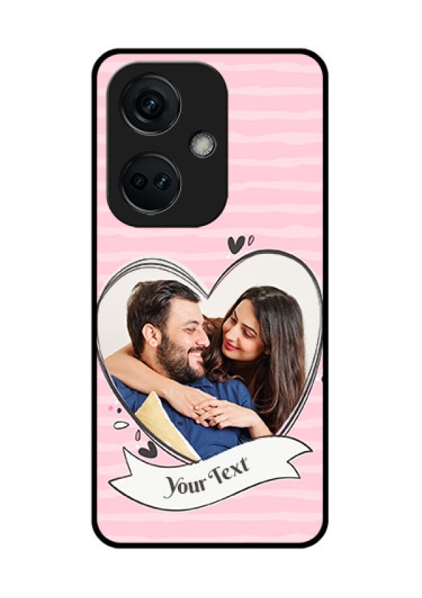 OnePlus Nord CE 3 5G Custom Glass Phone Case - Vintage Heart Design