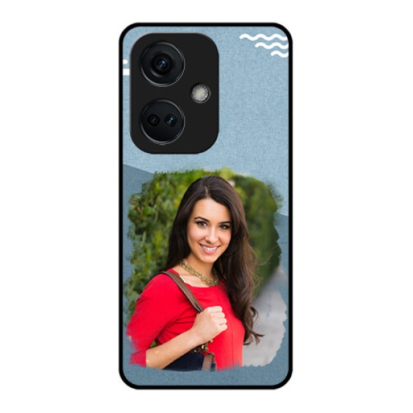 OnePlus Nord CE 3 5G Custom Glass Mobile Case - Grunge Line Art Design