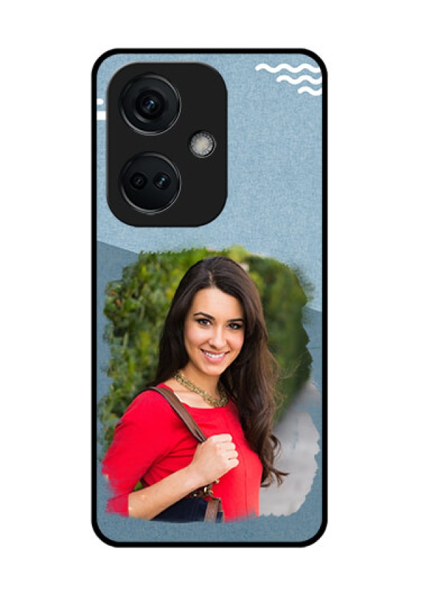 OnePlus Nord CE 3 5G Custom Glass Mobile Case - Grunge Line Art Design