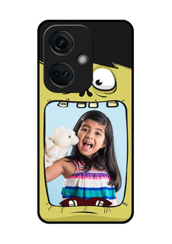 OnePlus Nord CE 3 5G Personalized Glass Phone Case - Cartoon monster back case Design