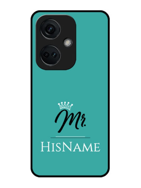 Custom OnePlus Nord CE 3 5G Custom Glass Phone Case Mr with Name