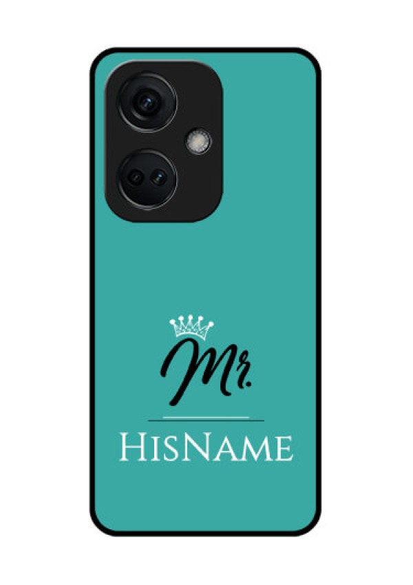 OnePlus Nord CE 3 5G Custom Glass Phone Case Mr with Name