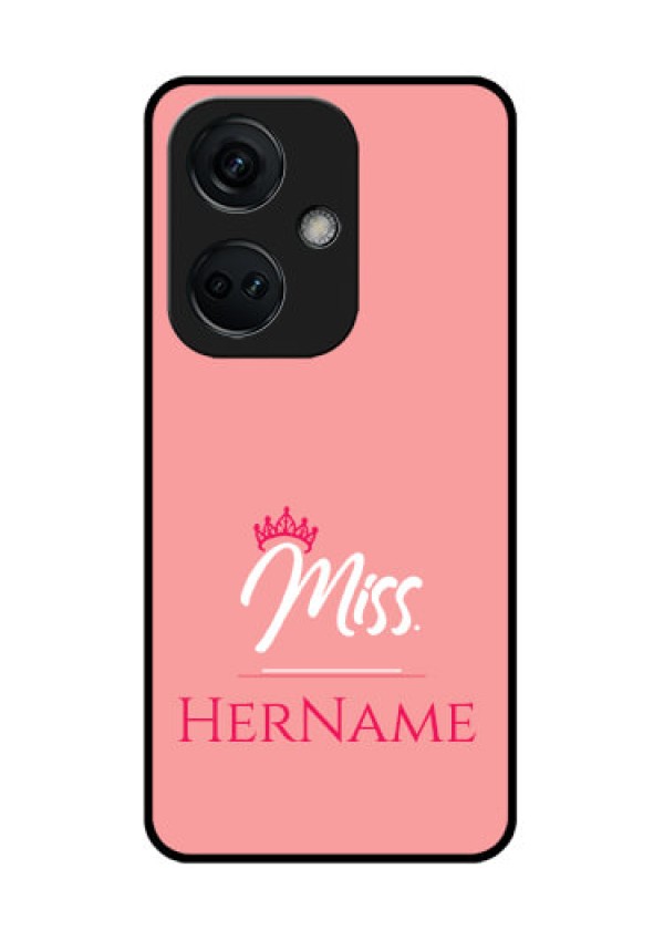 OnePlus Nord CE 3 5G Custom Glass Phone Case Mrs with Name