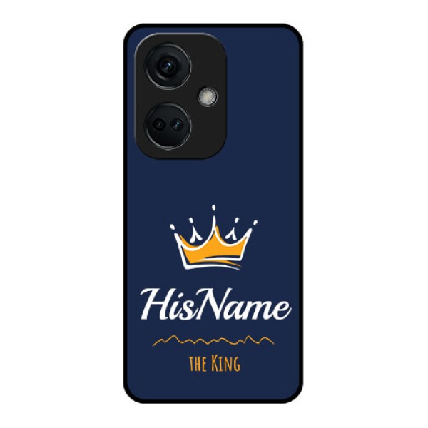 OnePlus Nord CE 3 5G Glass Phone Case King with Name