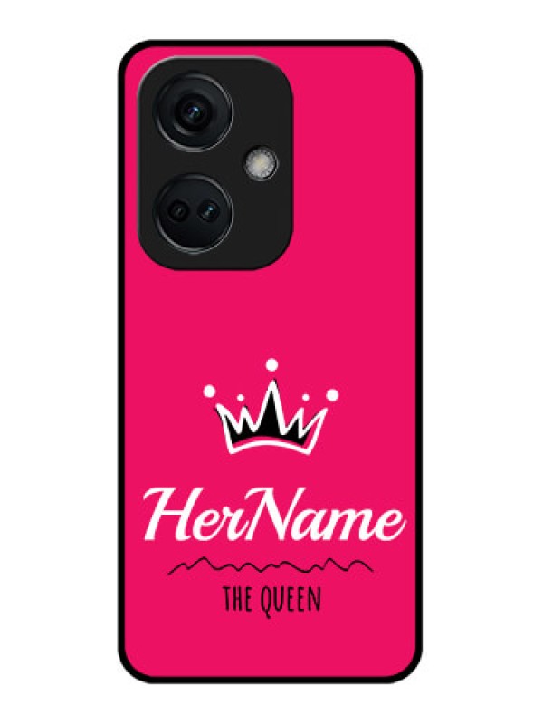 Custom OnePlus Nord CE 3 5G Glass Phone Case Queen with Name