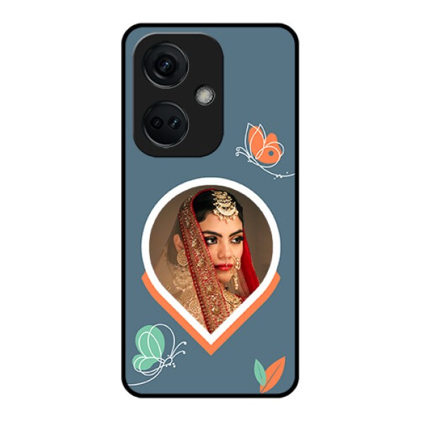 OnePlus Nord CE 3 5G Custom Glass Mobile Case - Droplet Butterflies Design