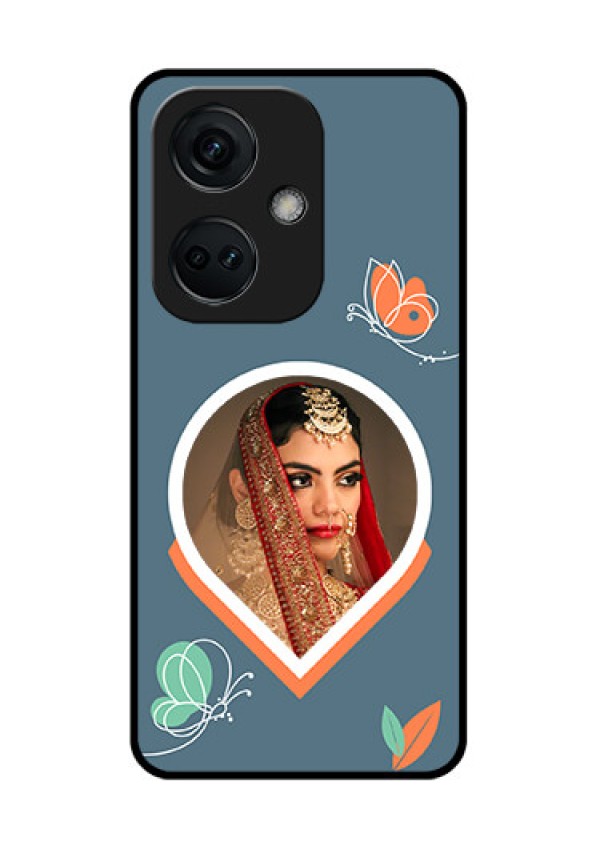 OnePlus Nord CE 3 5G Custom Glass Mobile Case - Droplet Butterflies Design