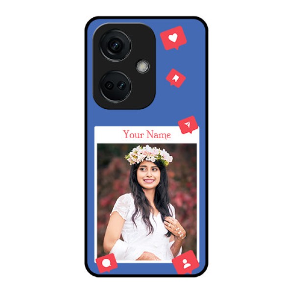 OnePlus Nord CE 3 5G Custom Glass Phone Case - Like Share And Comment Design OnePlus Nord CE 3 5G Custom Glass Phone Case - Like Share And Comment Design