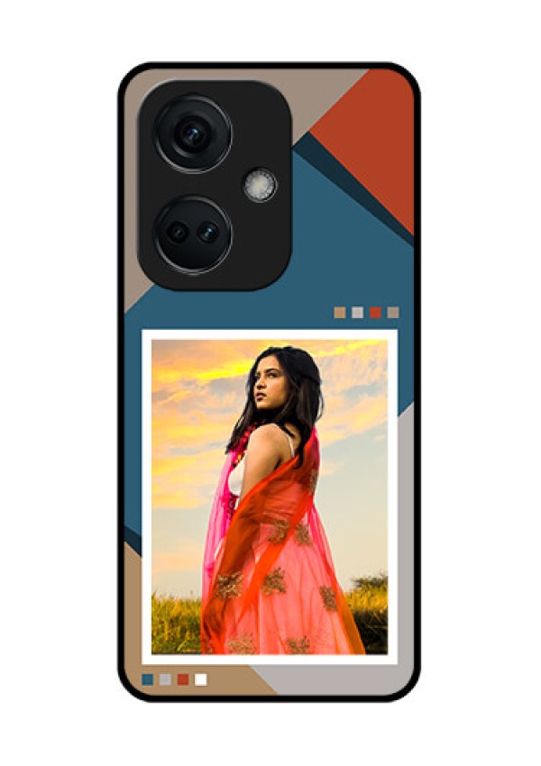 OnePlus Nord CE 3 5G Personalized Glass Phone Case - Retro color pallet Design