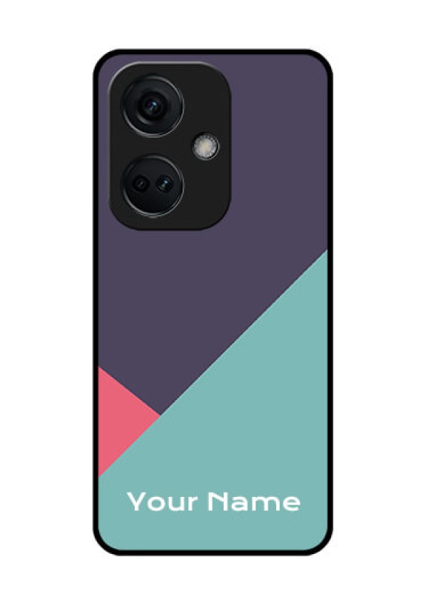 OnePlus Nord CE 3 5G Custom Glass Mobile Case - Tri Color abstract Design