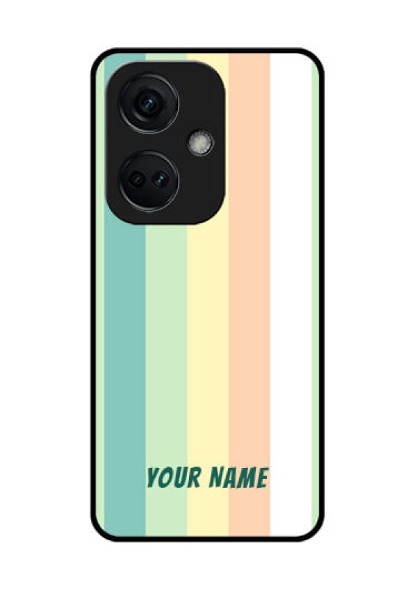OnePlus Nord CE 3 5G Photo Printing on Glass Case - Multi-colour Stripes Design