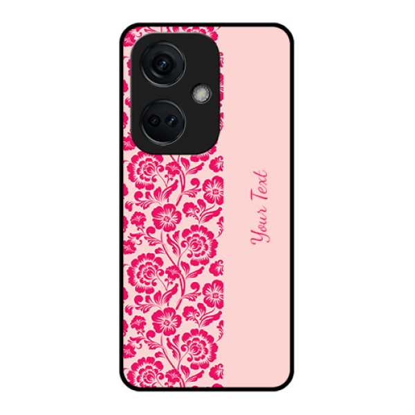 OnePlus Nord CE 3 5G Custom Glass Phone Case - Attractive Floral Pattern Design