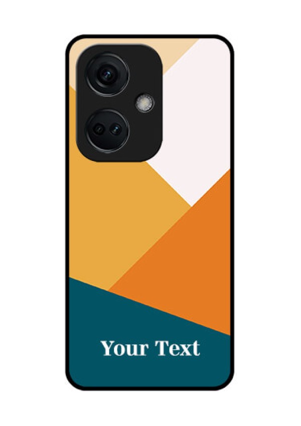 OnePlus Nord CE 3 5G Personalized Glass Phone Case - Stacked Multi-colour Design