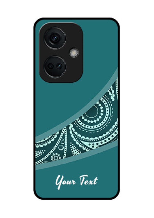 OnePlus Nord CE 3 5G Photo Printing on Glass Case - semi visible floral Design