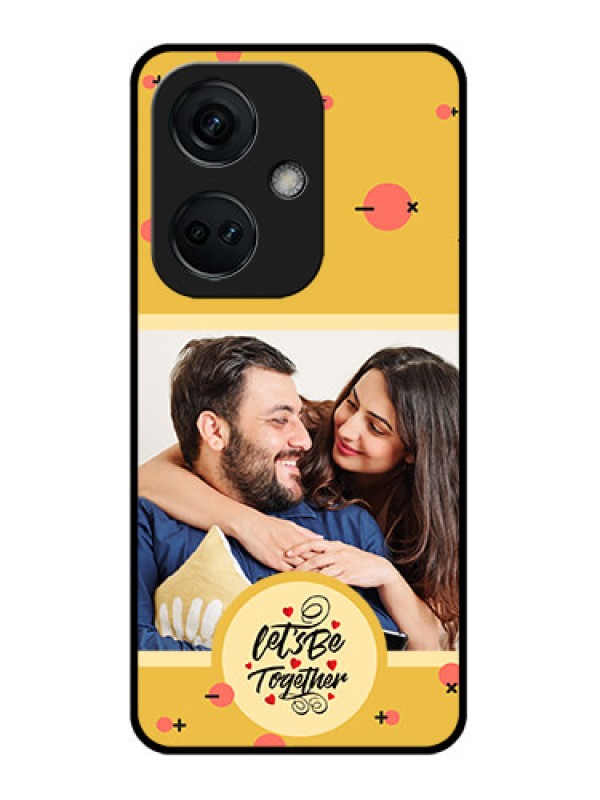 Custom OnePlus Nord CE 3 5G Photo Printing on Glass Case - Lets be Together Design