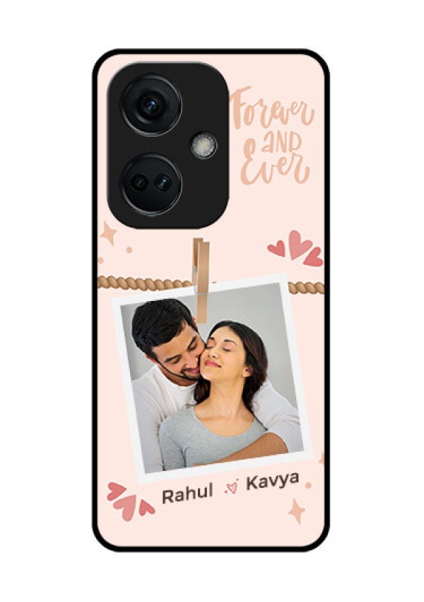 OnePlus Nord CE 3 5G Custom Glass Phone Case - Forever and ever love Design