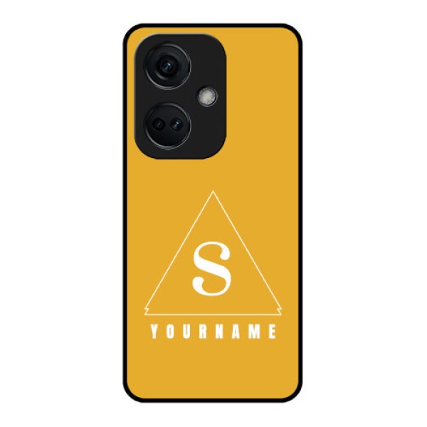 OnePlus Nord CE 3 5G Personalized Glass Phone Case - simple triangle Design OnePlus Nord CE 3 5G Personalized Glass Phone Case - simple triangle Design