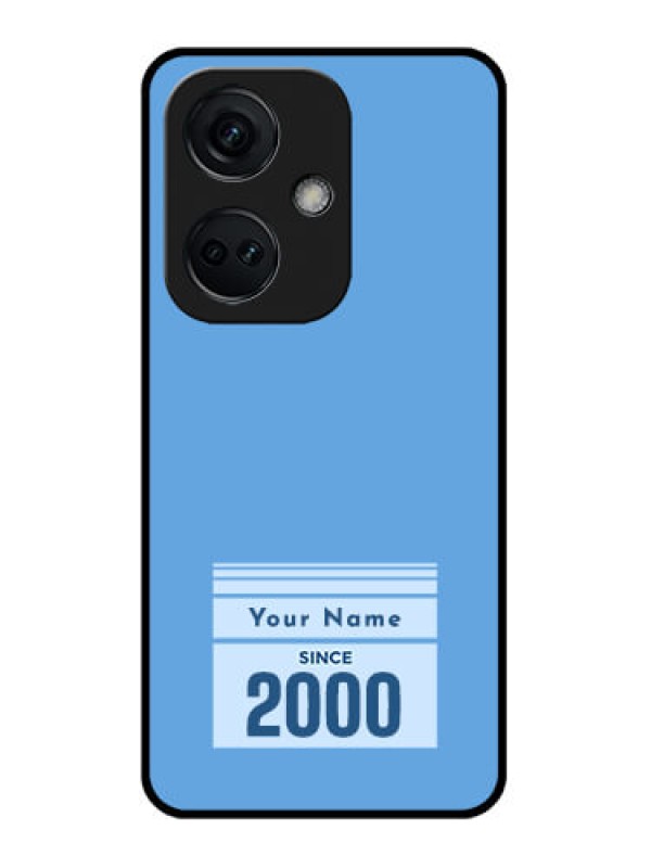 Custom OnePlus Nord CE 3 5G Custom Glass Mobile Case - Custom Year of birth Design