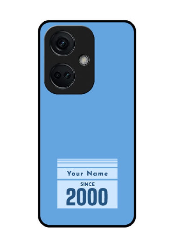 OnePlus Nord CE 3 5G Custom Glass Mobile Case - Custom Year of birth Design