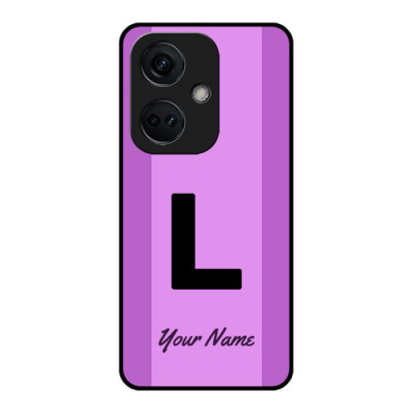 OnePlus Nord CE 3 5G Custom Glass Phone Case - Tricolor custom text Design