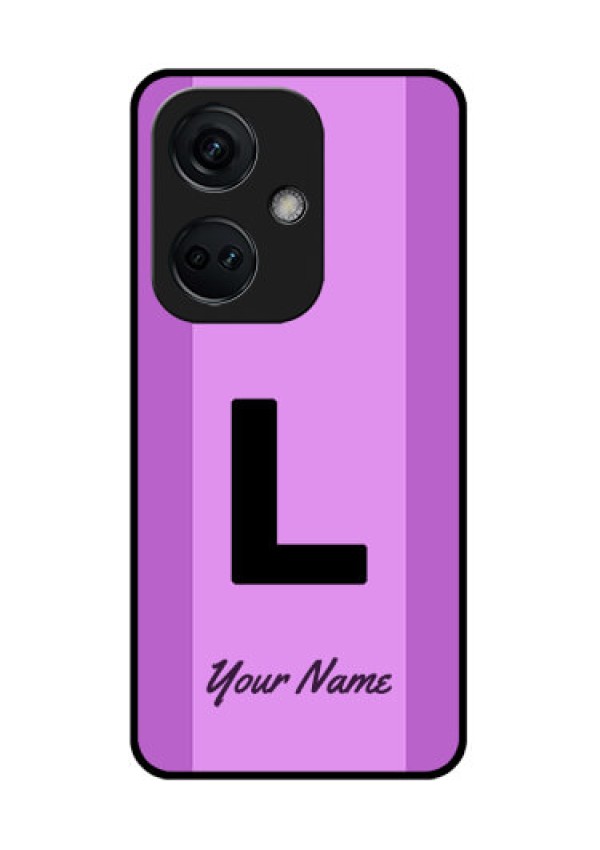 OnePlus Nord CE 3 5G Custom Glass Phone Case - Tricolor custom text Design