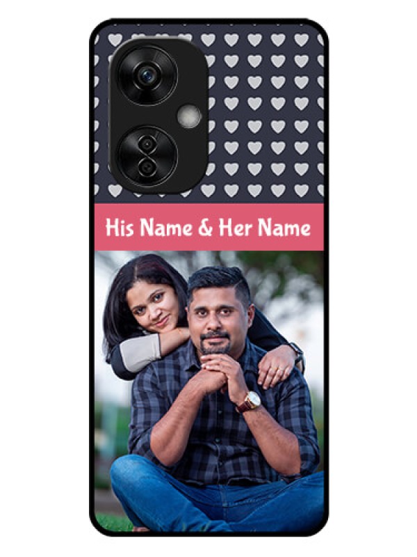 Custom OnePlus Nord CE 3 Lite 5G Custom Glass Mobile Case - Love Symbols Design