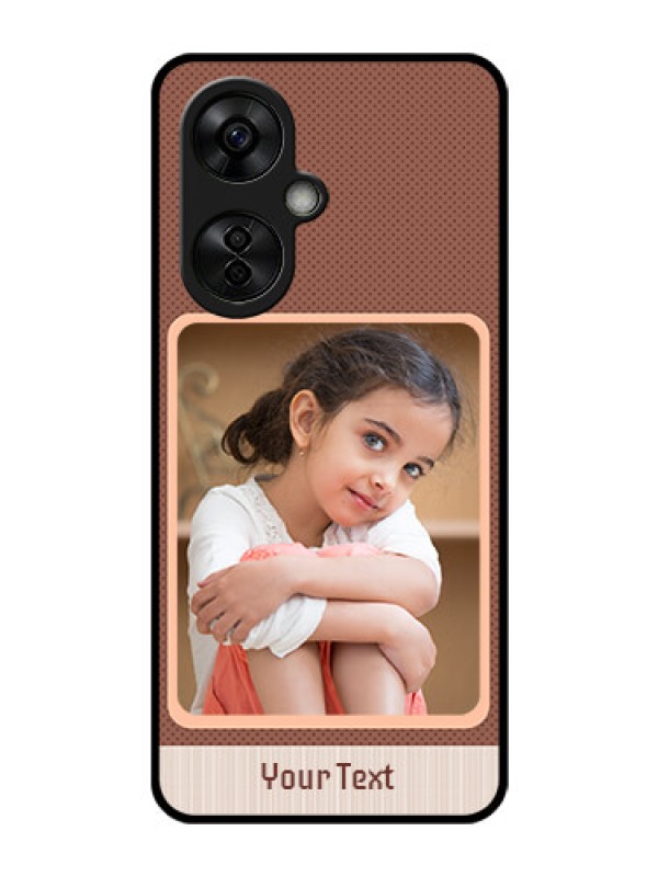 Custom OnePlus Nord CE 3 Lite 5G Custom Glass Phone Case - Simple Pic Upload Design