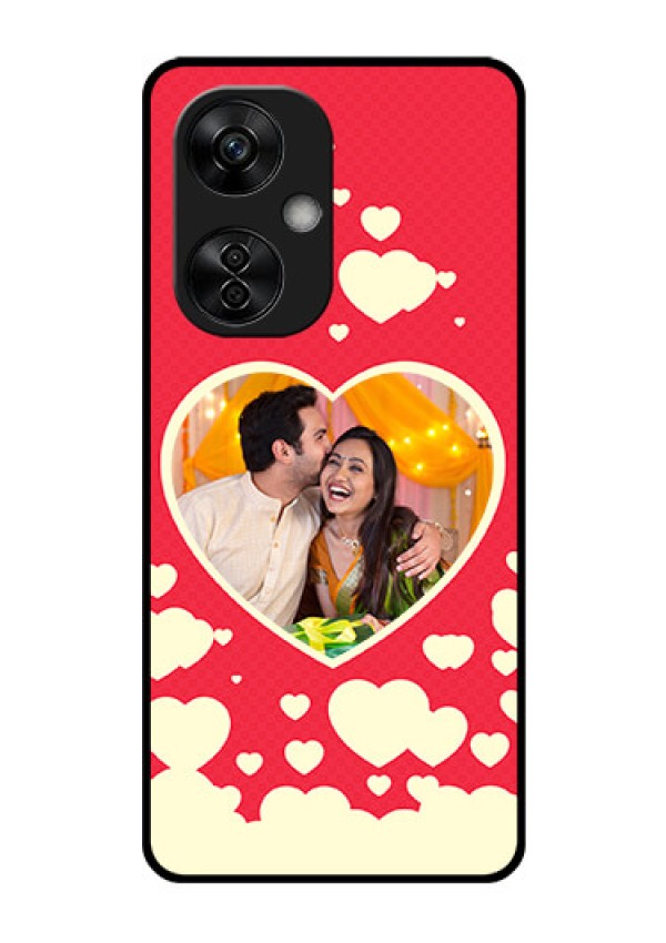 OnePlus Nord CE 3 Lite 5G Custom Glass Mobile Case - Love Symbols Phone Cover Design