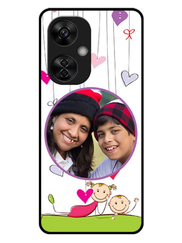 Custom OnePlus Nord CE 3 Lite 5G Photo Printing on Glass Case - Cute Kids Phone Case Design